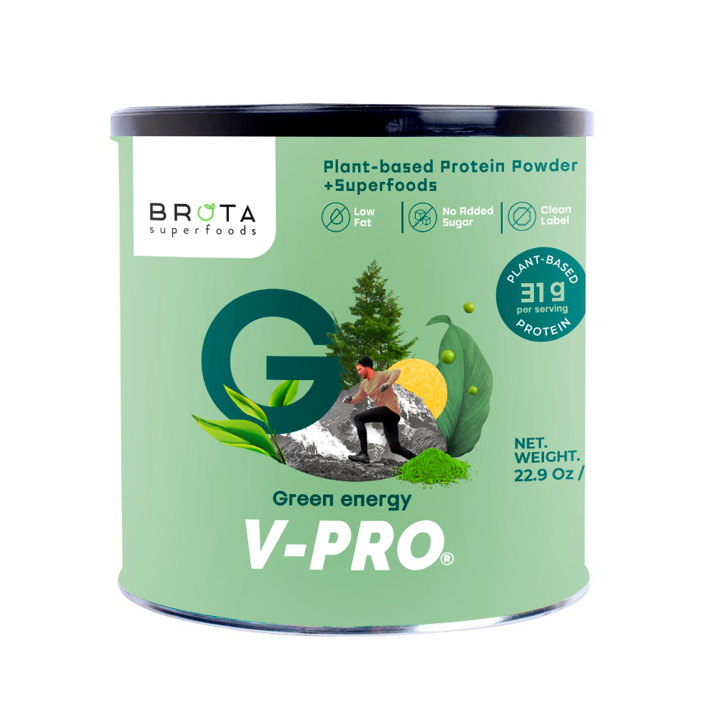 V-PRO Green Energy Protein Powder – 22.9 Oz